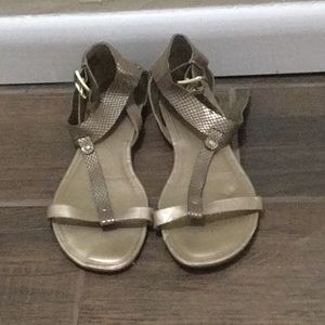 Gold/ Bronze Bandolino Sandals
